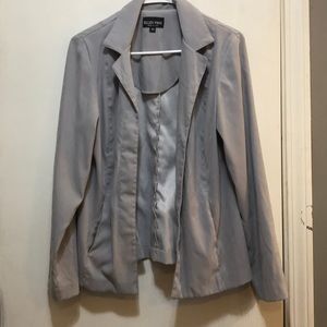 Ellen figg silver blazer, size 10.